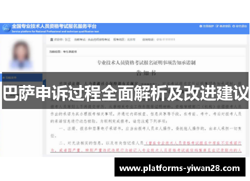 巴萨申诉过程全面解析及改进建议