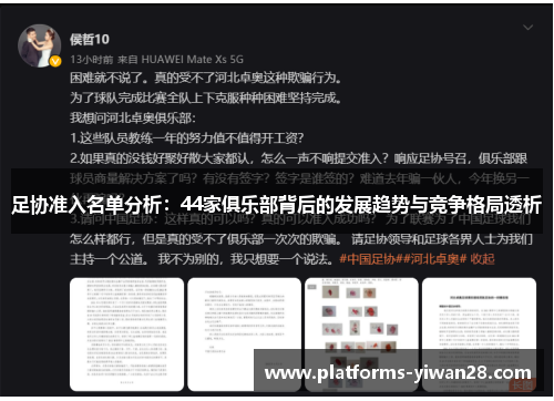 足协准入名单分析:44家俱乐部背后的发展趋势与竞争格局透析 足协准入名单分析:44家俱乐部背后的发展趋势与竞争格局透析