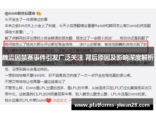 魏震因禁赛事件引发广泛关注 背后原因及影响深度解析